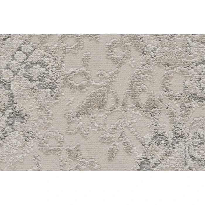 Feizy PRASAD 3682F IN LIGHT GRAY 2' 10" X 7' 10" Runner Area Rug