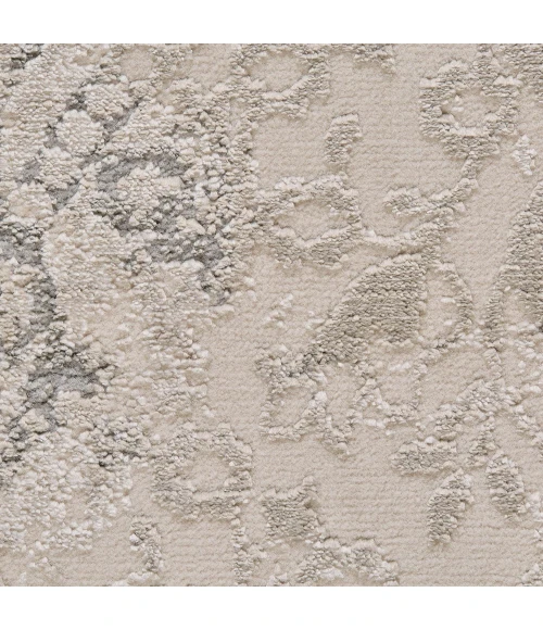 Feizy PRASAD 3682F IN LIGHT GRAY 1' 8" X 2' 10" Sample Area Rug