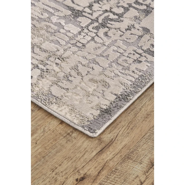 Feizy PRASAD 3683F IN GRAY 1' 8" X 2' 10" Sample Area Rug