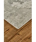 Feizy PRASAD 3970F IN GRAY 2' 10" X 7' 10" Runner Area Rug