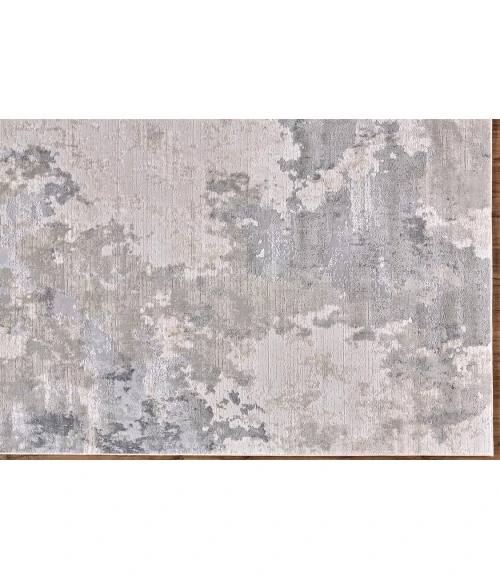 Feizy PRASAD 3970F IN GRAY 2' 10" X 7' 10" Runner Area Rug