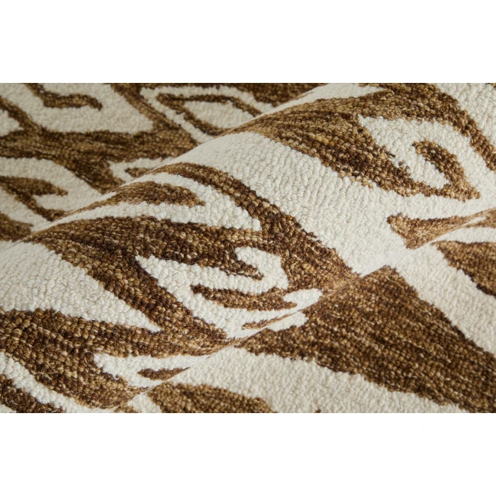 Feizy Wallace Brown/White WAL8A43F 2 ft. X 3 ft. Rect. Rug
