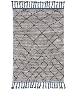 Feizy Twain 6778F STORM Area Rug 5 ft. 6 X 8 ft. 6 Rectangle