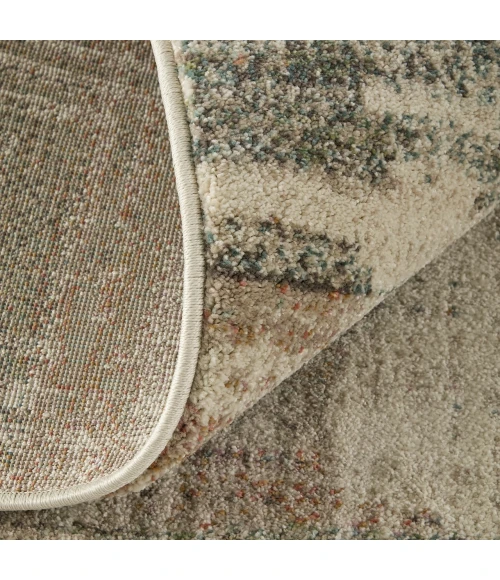Feizy Eden Ivory/Gray/Green EDN39QWF 6ft.4in. x 9ft.2in. Rect. Rug