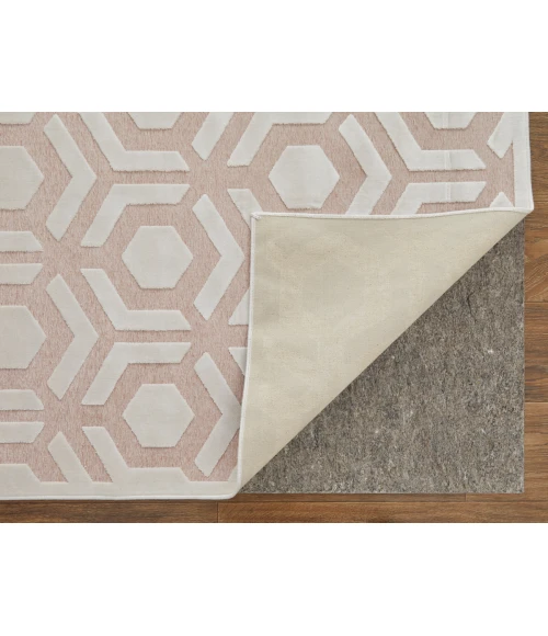 Feizy Saphir Mira BLUSH/WHITE 6803498F 9 ft. 8 in. X 12 ft. 7 in. Rectangle Rug