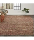 Feizy BERKELEY 0821F IN RED/MULTI 5' x 8' Area Rug