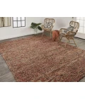 Feizy BERKELEY 0821F IN RED/MULTI 5' x 8' Area Rug