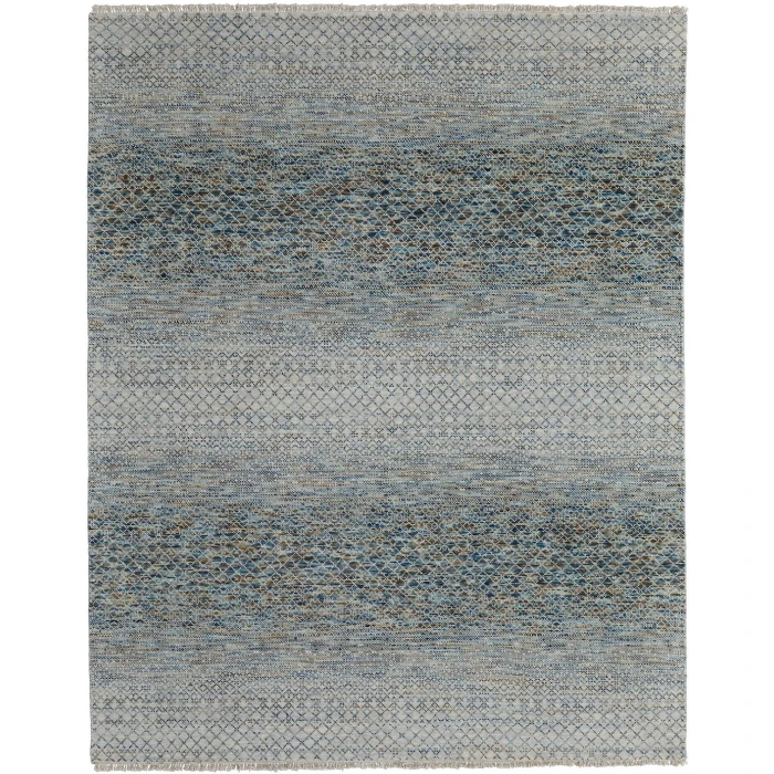 Feizy Branson Blue/Ivory/Brown BRN69BQF 8ft. x 8ft. Round Rug