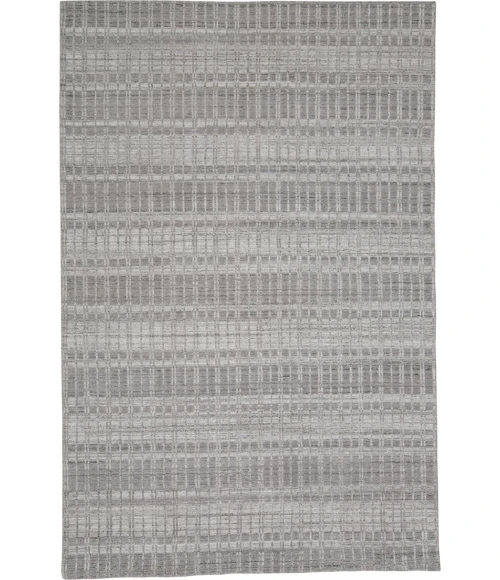 Feizy ODELL 6385F IN GRAY/SILVER 7' 3" X 9' 3" Area Rug