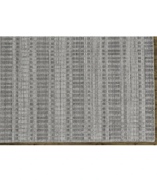 Feizy ODELL 6385F IN GRAY/SILVER 7' 3" X 9' 3" Area Rug