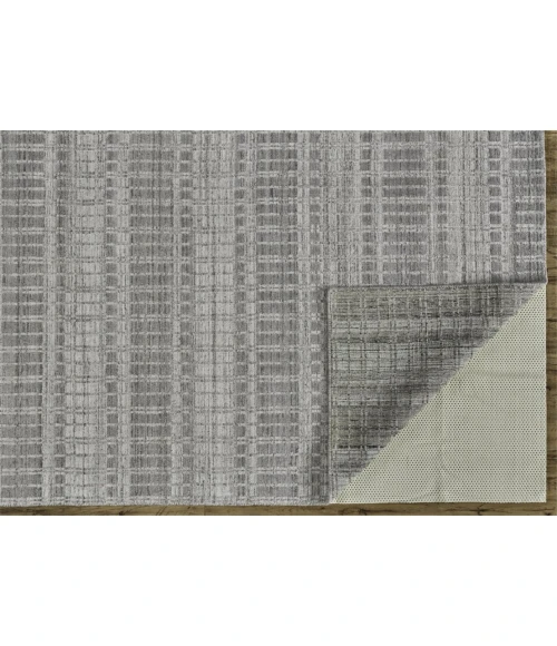 Feizy ODELL 6385F IN GRAY/SILVER 7' 3" X 9' 3" Area Rug