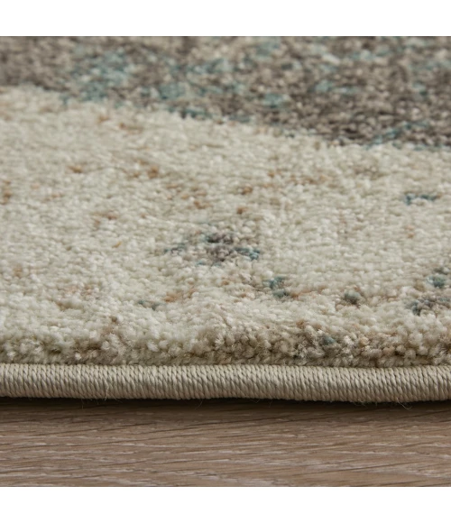 Feizy Eden Ivory/Blue/Green EDN39QVF 5 ft. X 7 ft. 6 in. Rect. Rug