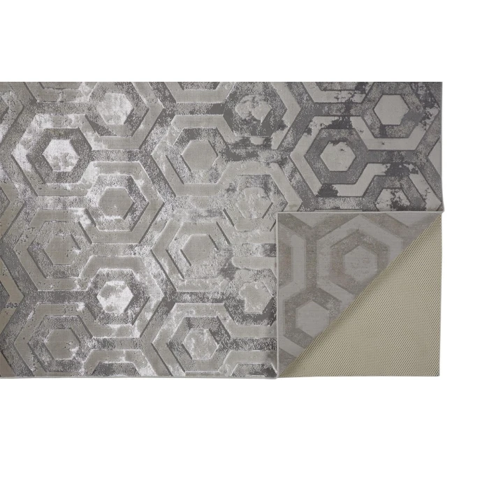Feizy MICAH 3046F IN BEIGE/GRAY 10' X 13' 2" Area Rug