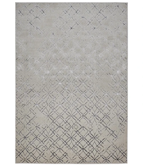 Feizy MICAH 3047F IN BEIGE/SILVER 1' 8" X 2' 10" Sample Area Rug