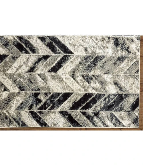 Feizy MICAH 3048F IN GRAY/SILVER 5' x 8' Area Rug