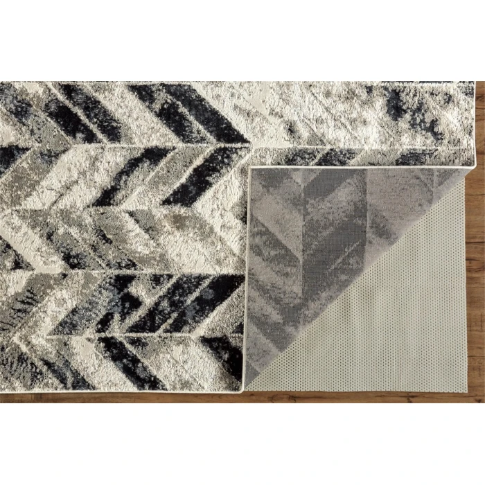 Feizy MICAH 3048F IN GRAY/SILVER 10' X 13' 2" Area Rug