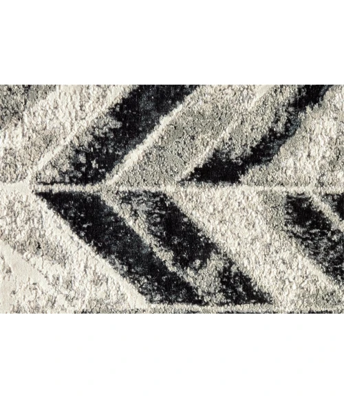 Feizy MICAH 3048F IN GRAY/SILVER 5' x 8' Area Rug