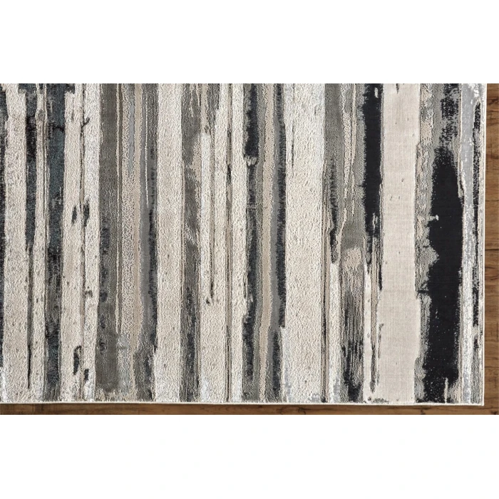 Feizy MICAH 3049F IN SILVER 1' 8" X 2' 10" Sample Area Rug