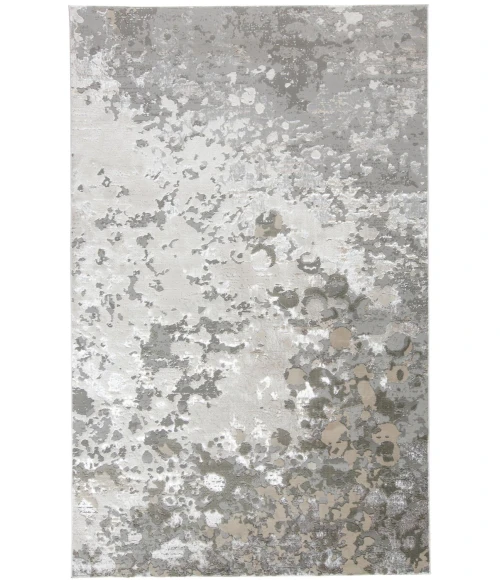 Feizy MICAH 3336F IN SILVER/GRAY 6' 7" X 9' 6" Area Rug