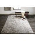 Feizy MICAH 3336F IN SILVER/GRAY 6' 7" X 9' 6" Area Rug