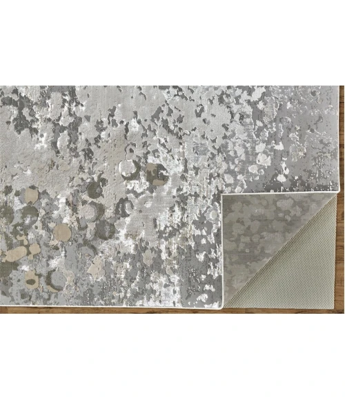 Feizy MICAH 3336F IN SILVER/GRAY 6' 7" X 9' 6" Area Rug