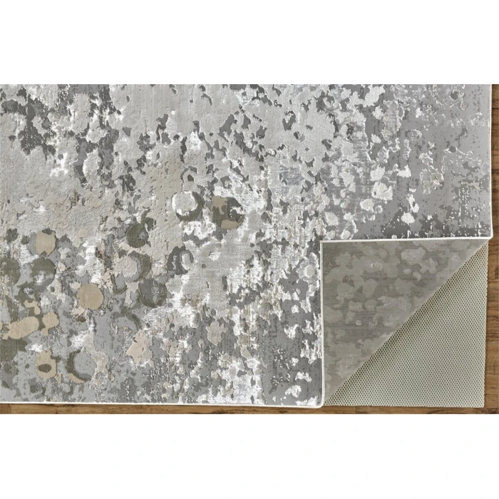 Feizy MICAH 3336F IN SILVER/GRAY 10' X 13' 2" Area Rug