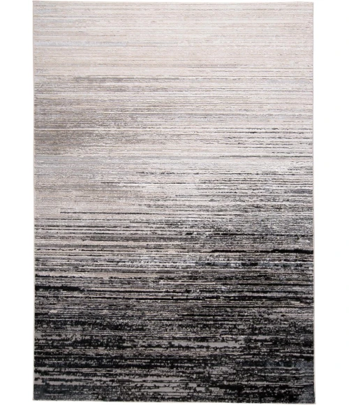 Feizy MICAH 3337F IN BLACK/DARK GRAY 1' 8" X 2' 10" Sample Area Rug