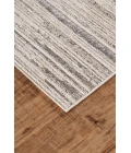 Feizy MICAH 3337F IN BLACK/DARK GRAY 1' 8" X 2' 10" Sample Area Rug