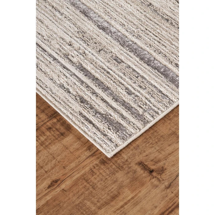 Feizy MICAH 3337F IN BLACK/DARK GRAY 1' 8" X 2' 10" Sample Area Rug
