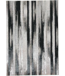 Feizy Micah 3338F BLACK/SILVER Area Rug 1 ft. 8 X 2 ft. 10
