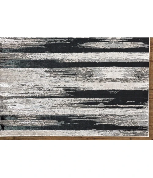 Feizy MICAH 3338F IN BLACK/SILVER 10' X 13' 2" Area Rug