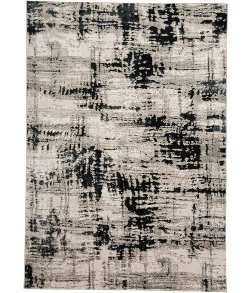 Feizy MICAH 3339F IN BLACK 1' 8" X 2' 10" Sample Area Rug