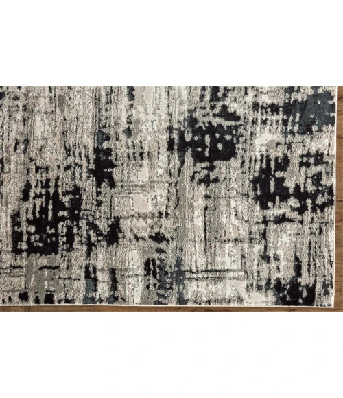 Feizy MICAH 3339F IN BLACK 1' 8" X 2' 10" Sample Area Rug