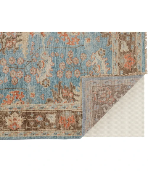 Feizy Beall Blue/Brown BEA6710F 3ft.6in. x 5ft.6in. Rect. Rug