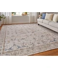 Feizy Pasha IVORY/BLUE PAS39M4F 7 ft. 10 in. X 10 ft. 3 in. Rectangle Rug