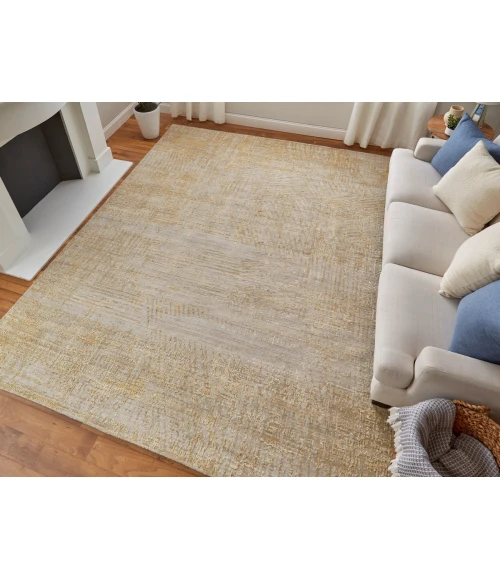 Feizy Eastfield GOLD/IVORY EAS69FRF 5 ft. X 8 ft. Rectangle Rug