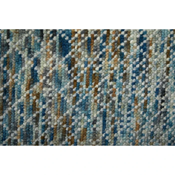 Feizy Branson Blue/Ivory/Brown BRN69BQF 8ft. x 8ft. Round Rug
