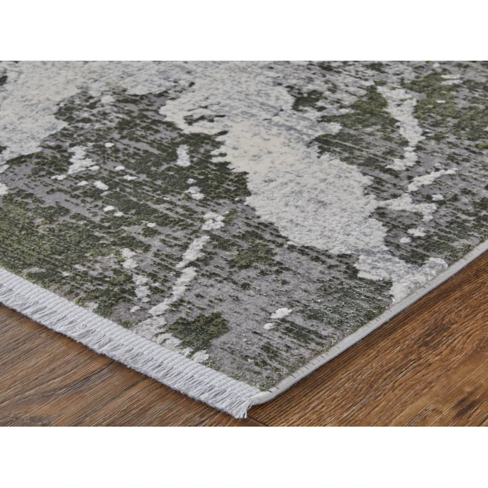 Feizy Cadiz GREEN/IVORY 86639N6F 3 ft. 1 in. X 10 ft. Rectangle Rug