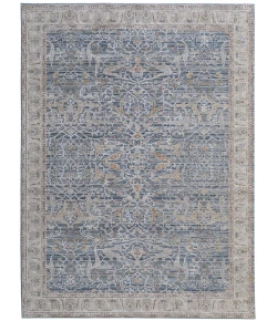 Feizy Pasha BLUE/IVORY PAS39M4F 9 ft. 0 in. X 12 ft. 8 in. Rectangle Rug
