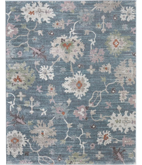 Feizy Dartmouth Blue/Ivory/Pink DRT39QMF 7 ft. 9 in. X 10 ft. Rect. Rug