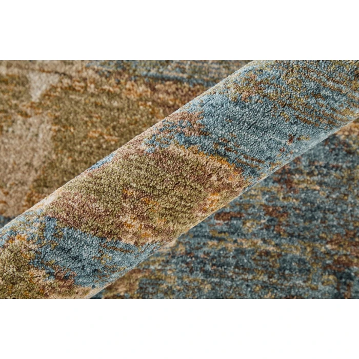 Feizy Pearson Blue/Ivory/Brown PRS39SCF 10ft.0in. x 12ft.8in. Rect. Rug