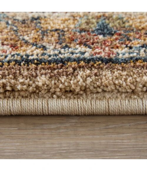 Feizy Pearson Ivory/Tan/Blue PRS39SEF 9ft. x 12ft. Rect. Rug