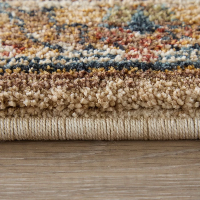 Feizy Pearson Ivory/Tan/Blue PRS39SEF 5ft. x 7ft.6in. Rect. Rug