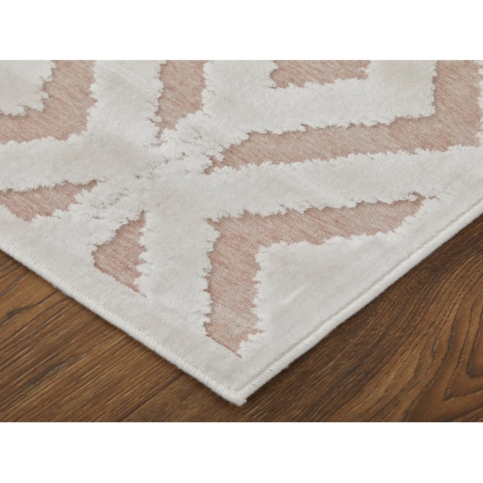 Feizy Saphir Mira BLUSH/WHITE 6803490F 9 ft. 8 in. X 12 ft. 7 in. Rectangle Rug