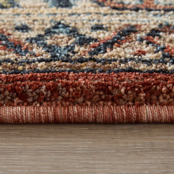 Feizy Pearson Red/Tan/Blue PRS39SKF 7ft.10in. x 10ft.3in. Rect. Rug