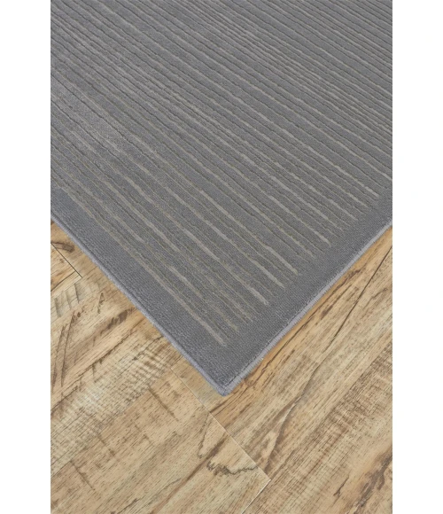 Feizy MELINA 3398F IN STERLING/WHITE 10' X 13' 2" Area Rug
