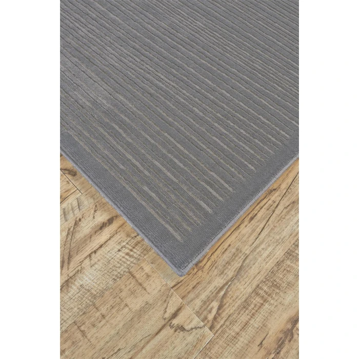 Feizy MELINA 3398F IN STERLING/WHITE 10' X 13' 2" Area Rug