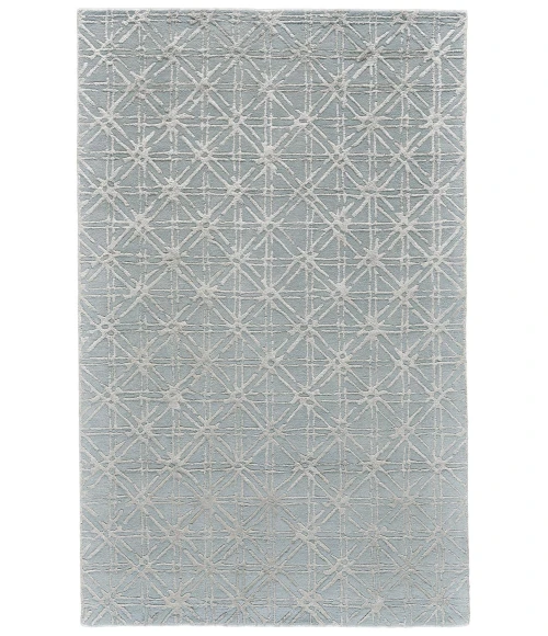 Feizy MANOA 8353F IN BLUE/BEIGE 10' X 10' Round Area Rug