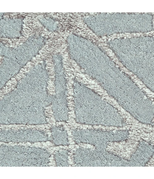 Feizy MANOA 8353F IN BLUE/BEIGE 10' X 10' Round Area Rug