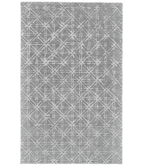 Feizy MANOA 8353F IN GRAY/SILVER 10' X 10' Round Area Rug